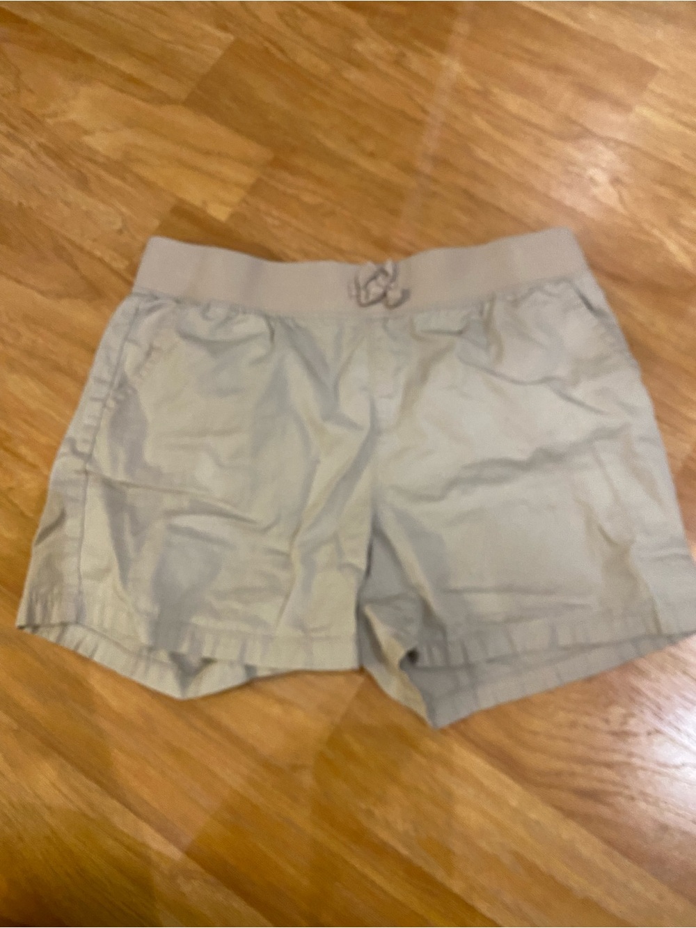 Place Light Gray Kids Shorts with Elastic Waistband